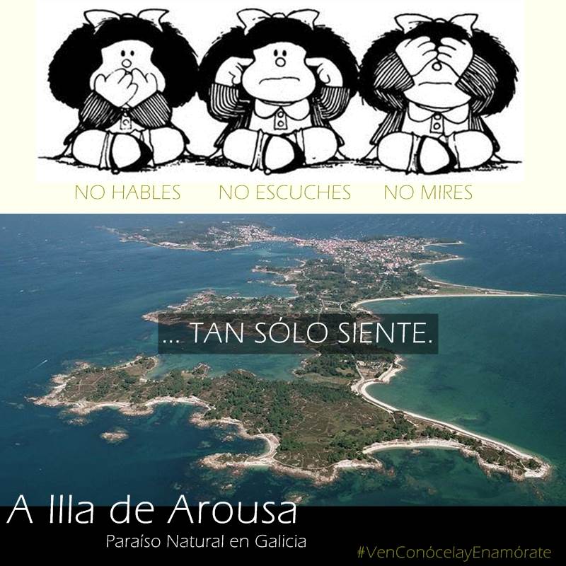 No hables, no escuches, no mires "tan sólo SIENTE" ‪#‎AIlladeArousa‬ ‪#‎ParaísoNatural‬ en ‪#‎Galicia‬ ‪#‎VenConócelayEnamórate‬